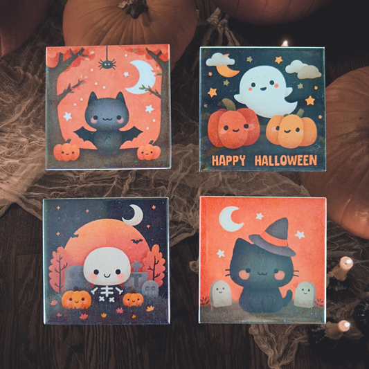 Cute Halloween magnets - Set of 4