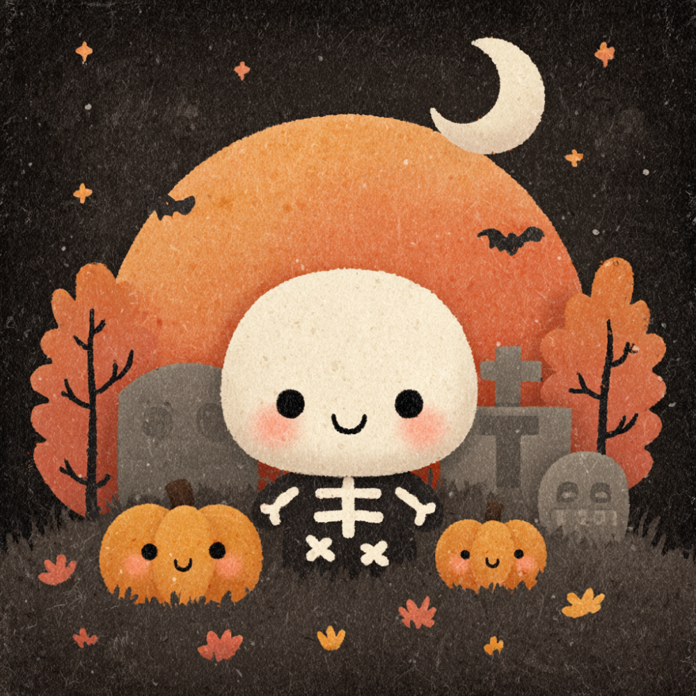 Cute Halloween magnets - Set of 4