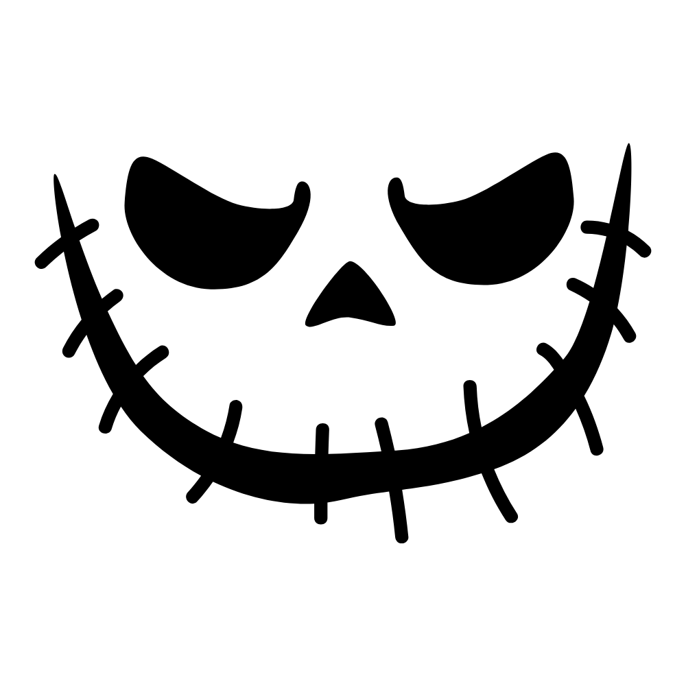 Halloween face magnets - Set of 4